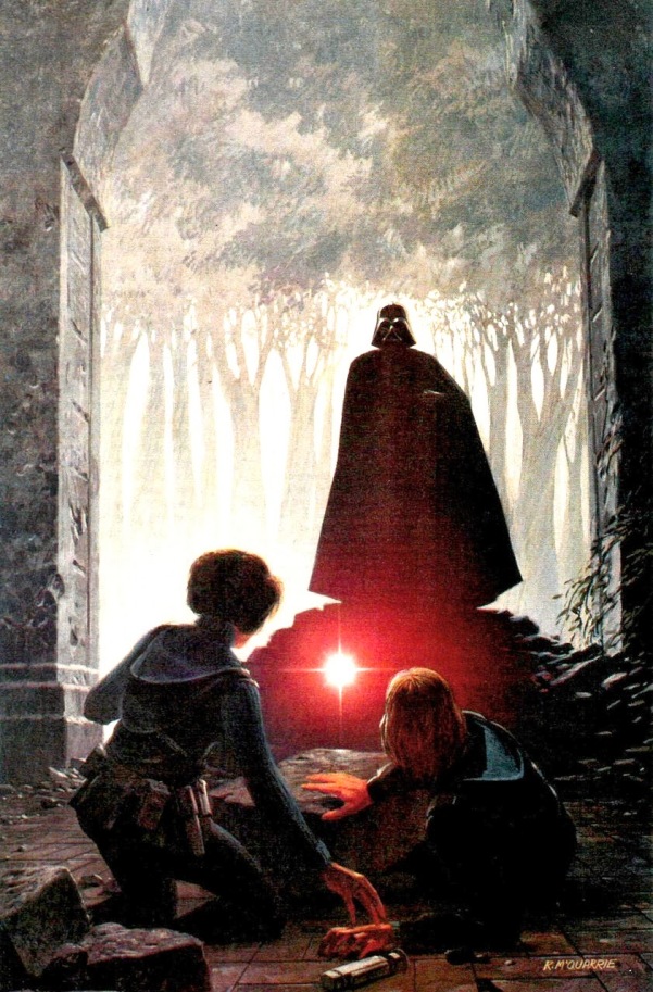 Cover to Alan Dean Foster's novel, Splinter of the Mind's Eye, featuring the first appearance of the Kaiburr crystal